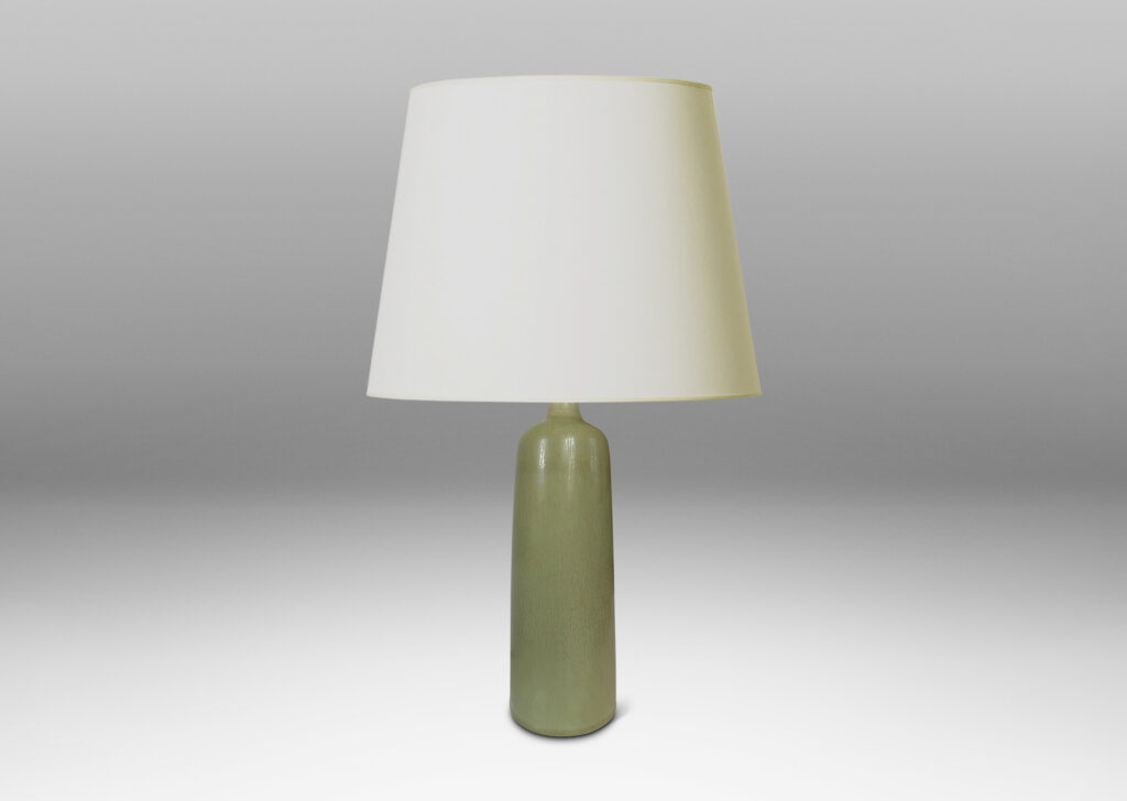 Gallery BAC subtly flared cylindrical form glazed in an olive-tined gray